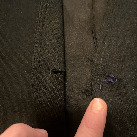 Anne Klein Black Blazer with Zip Accents - Picture 3 of 6